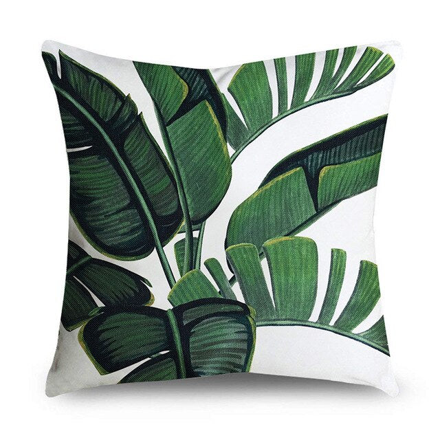 Green Palm Outdoor Cushion