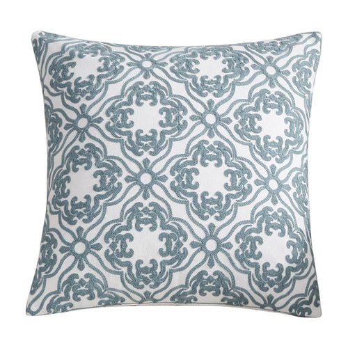 Sage Ornate Embroidered Cushion Cover