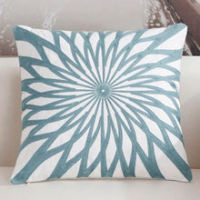 Load image into Gallery viewer, Sage Star Embroidered Cushion Cover